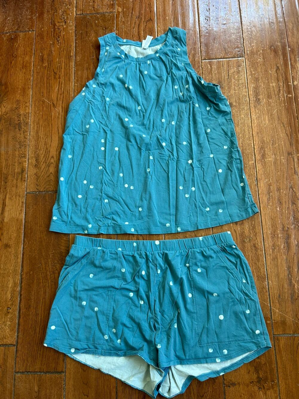 Stars Above Denim Blue and Polka Dot Matching Lounge Set